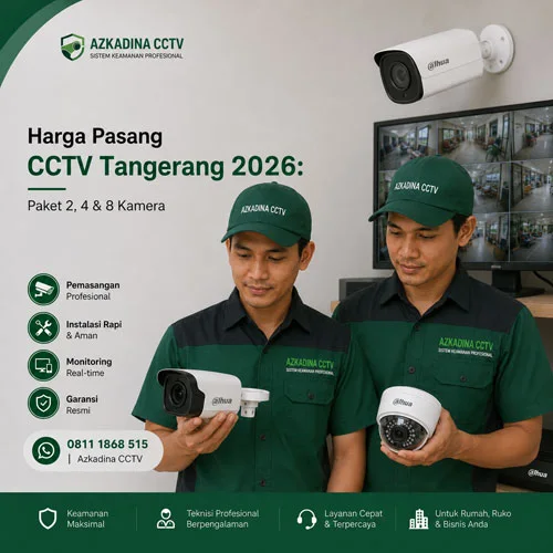 Harga Pasang CCTV Tangerang 2026: Paket 2, 4 & 8 Kamera