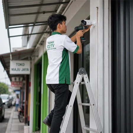 Pemasangan CCTV toko dan ruko oleh Azkadina CCTV
