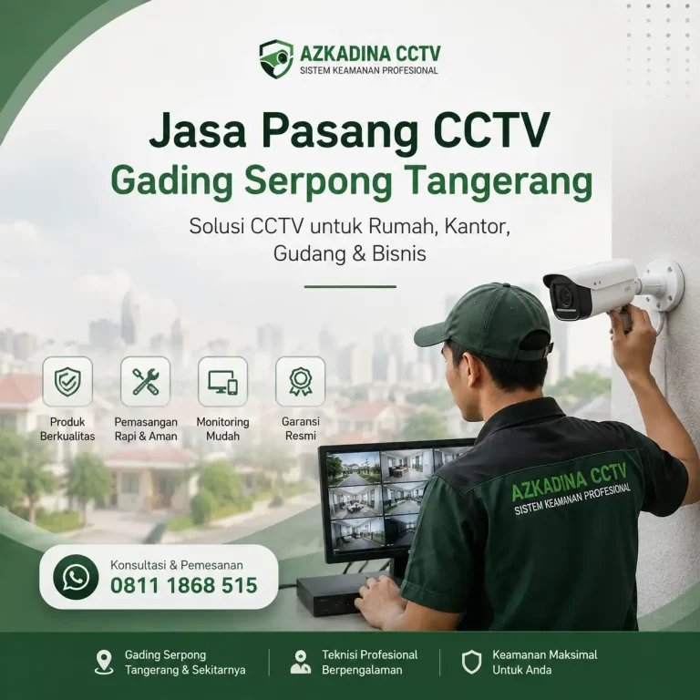Jasa pasang CCTV Gading Serpong Tangerang untuk rumah, kantor, gudang dan bisnis