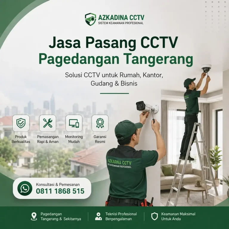 Jasa pasang CCTV Pagedangan Tangerang untuk rumah dan bisnis