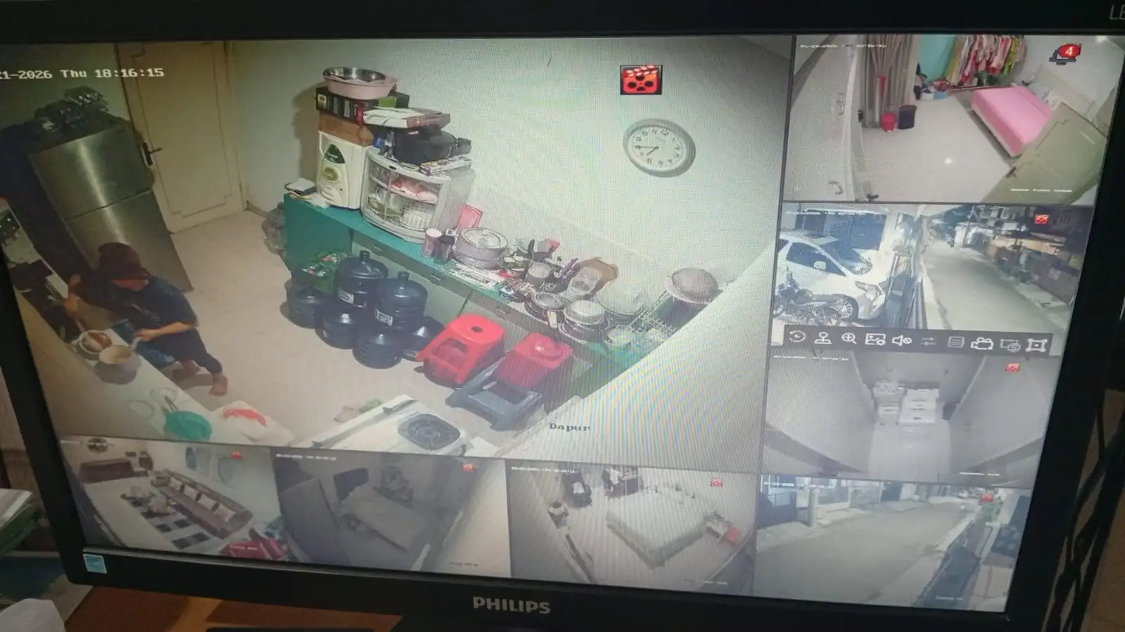 Hasil pemasangan CCTV untuk pemantauan area dapur MBG