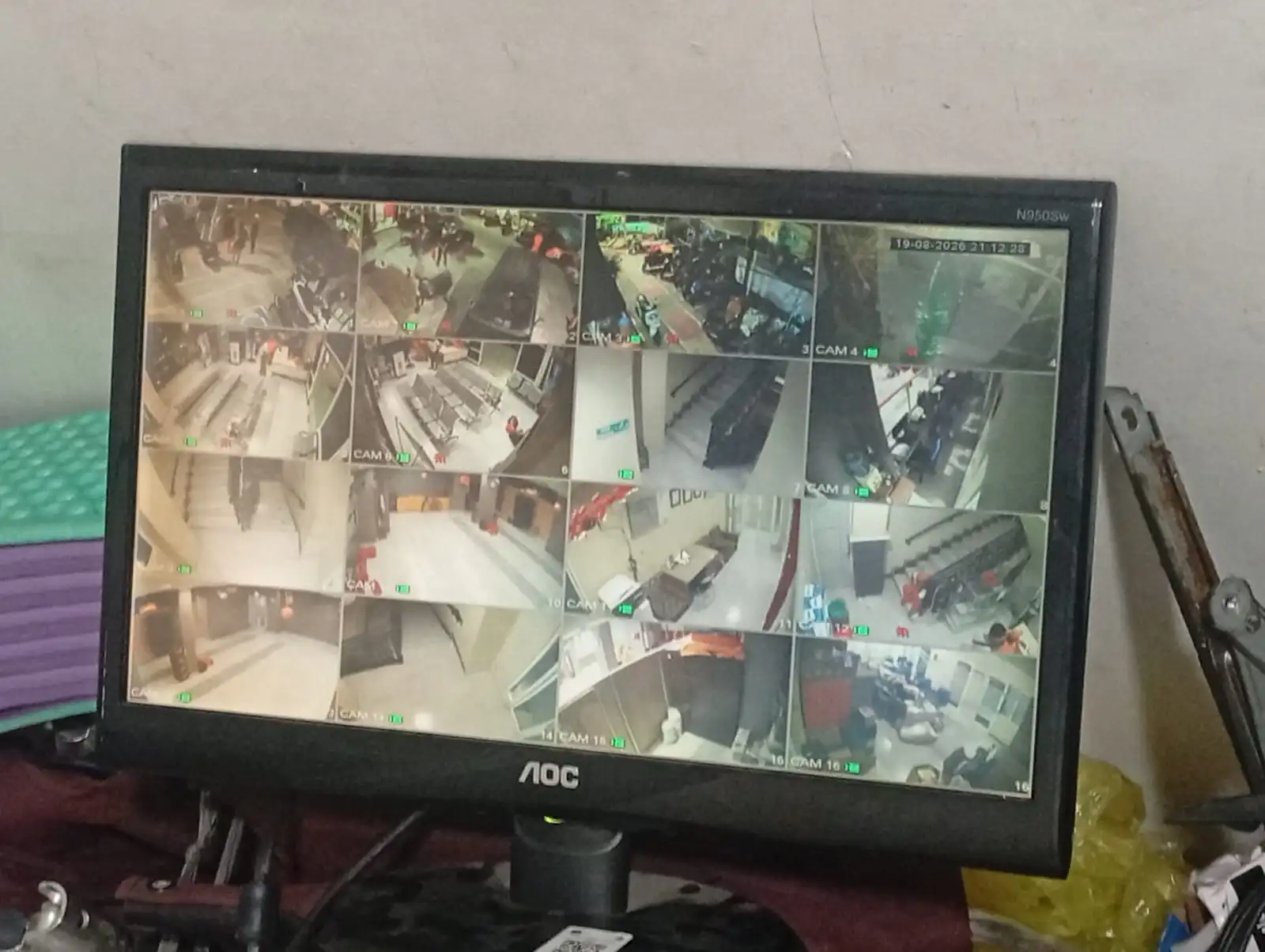 Hasil pemasangan CCTV di area perkantoran