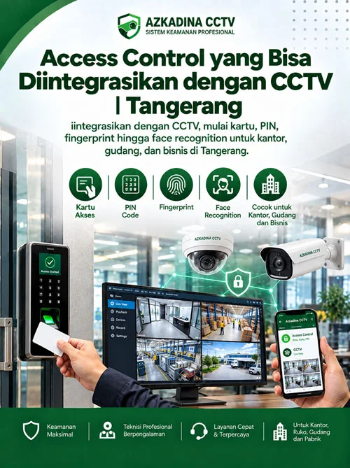 Access Control yang Bisa Diintegrasikan dengan CCTV | Tangerang