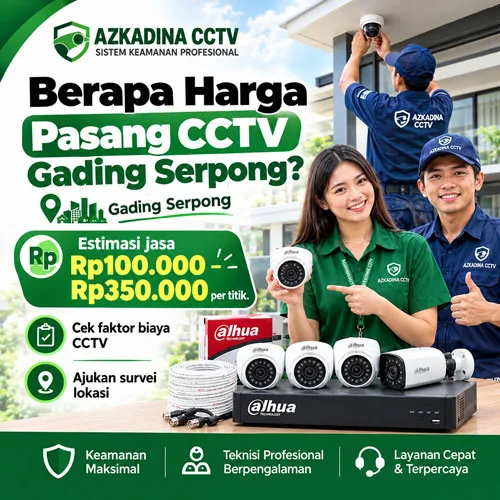 Berapa Harga Pasang CCTV Gading Serpong? Cek Biaya Instalasi