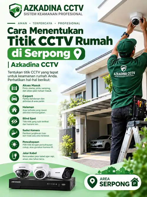 Cara Menentukan Titik CCTV Rumah di Serpong | Azkadina CCTV