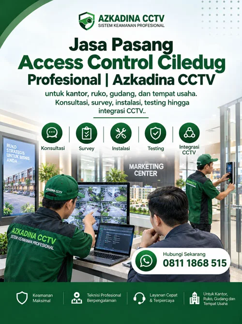 Jasa Pasang Access Control Ciledug Profesional | Azkadina CCTV