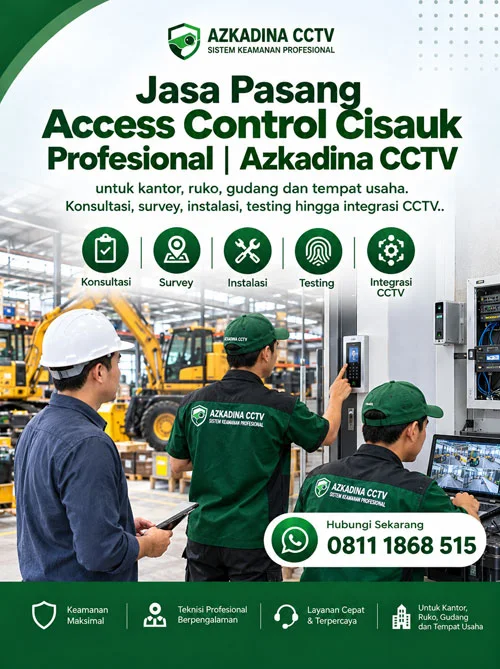 Jasa Pasang Access Control Cisauk Profesional | Azkadina CCTV
