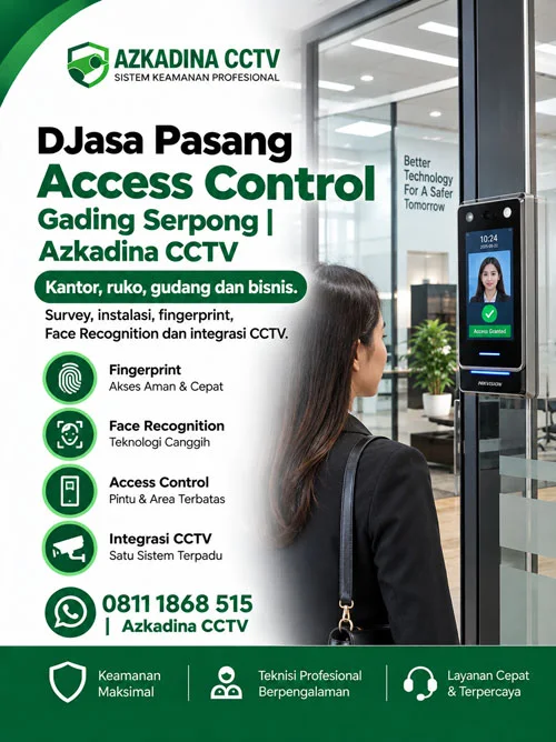 Jasa Pasang Access Control Gading Serpong | Azkadina CCTV