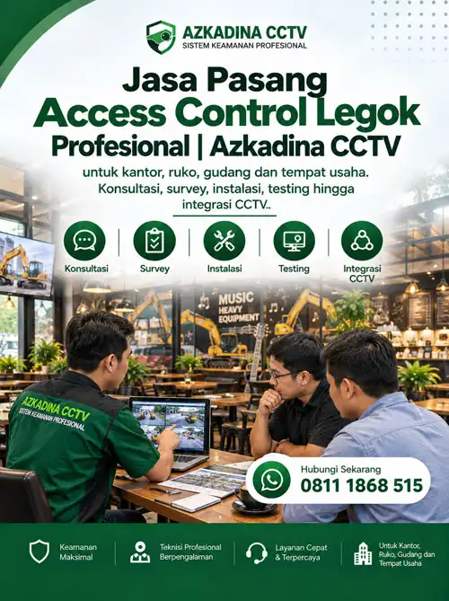 Jasa Pasang Access Control Legok Profesional | Azkadina CCTV