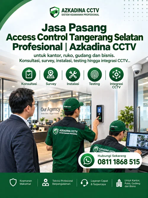 Jasa Pasang Access Control Tangerang Selatan Profesional | Azkadina CCTV