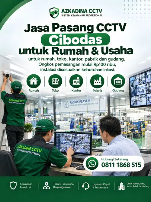Jasa Pasang CCTV Cibodas untuk Rumah & Usaha