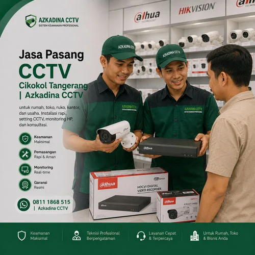 Jasa Pasang CCTV Cikokol Tangerang | Azkadina CCTV