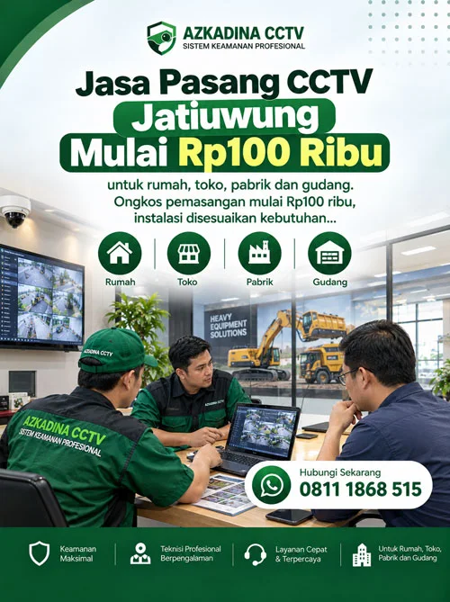 Jasa Pasang CCTV Jatiuwung Mulai Rp100 Ribu