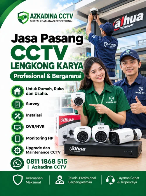 Jasa Pasang CCTV Lengkong Karya Profesional & Bergaransi
