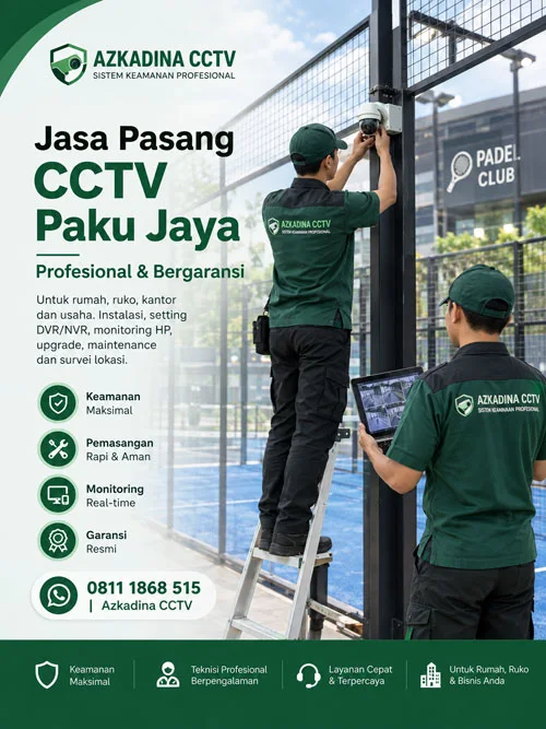 Jasa Pasang CCTV Paku Jaya Profesional & Bergaransi