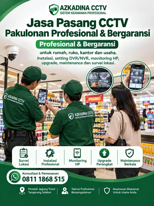 Jasa Pasang CCTV Pakulonan Profesional & Bergaransi