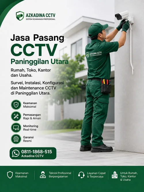 Jasa Pasang CCTV Paninggilan Utara untuk rumah dan usaha di Ciledug Tangerang