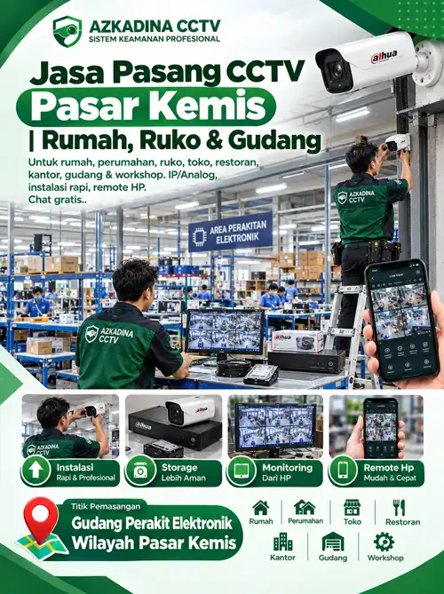 Jasa Pasang CCTV Pasar Kemis | Rumah, Ruko & Gudang