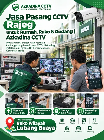 Jasa Pasang CCTV Rajeg untuk Rumah, Ruko & Gudang | Azkadina CCTV