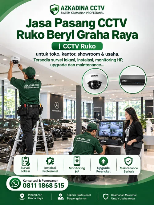 Jasa Pasang CCTV Ruko Beryl Graha Raya | CCTV Ruko