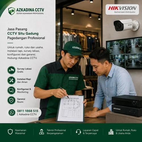 Jasa Pasang CCTV Situ Gadung Pagedangan Profesional