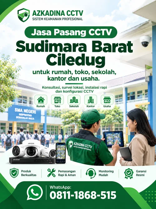 Jasa Pasang CCTV Sudimara Barat Ciledug | Azkadina CCTV