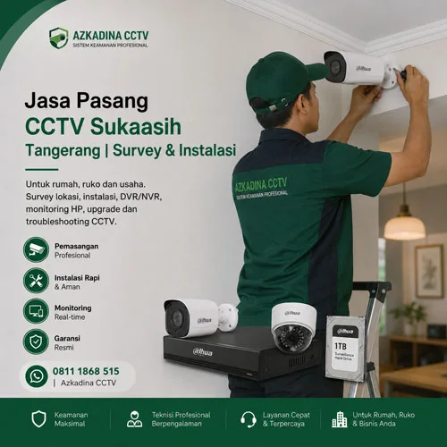 Jasa Pasang CCTV Sukaasih Tangerang | Survey & Instalasi
