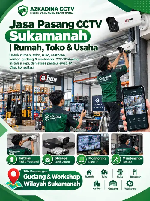 Jasa Pasang CCTV Sukamanah | Rumah, Toko & Usaha