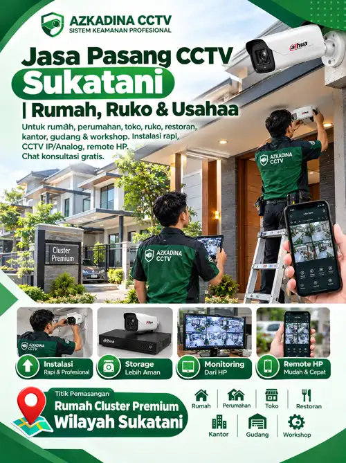 Jasa Pasang CCTV Sukatani | Rumah, Ruko & Usaha
