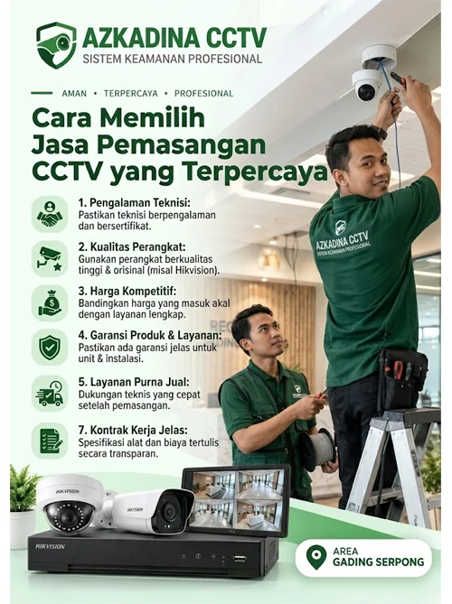 Cara Memilih Jasa Pemasangan CCTV yang Terpercaya
