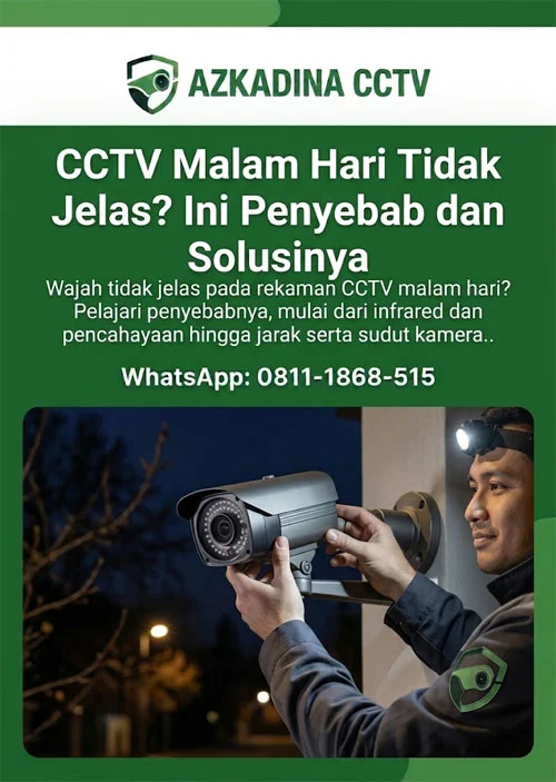 CCTV Malam Hari Tidak Jelas? Ini Penyebab dan Solusinya