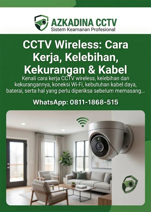 CCTV Wireless: Cara Kerja, Kelebihan, Kekurangan & Kabel