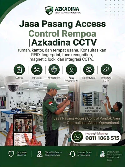 Jasa Pasang Access Control Rempoa | Azkadina CCTV