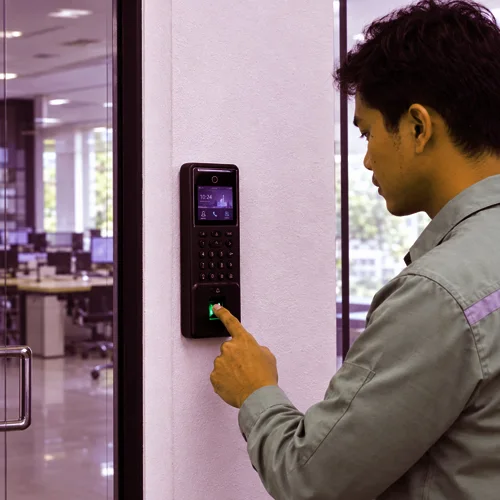 Jasa pasang access control pada area pintu masuk pabrik