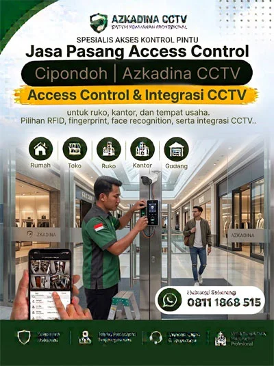 Jasa Pasang Access Control Cipondoh | Azkadina CCTV