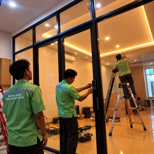 Jasa pasang access control di area cafe