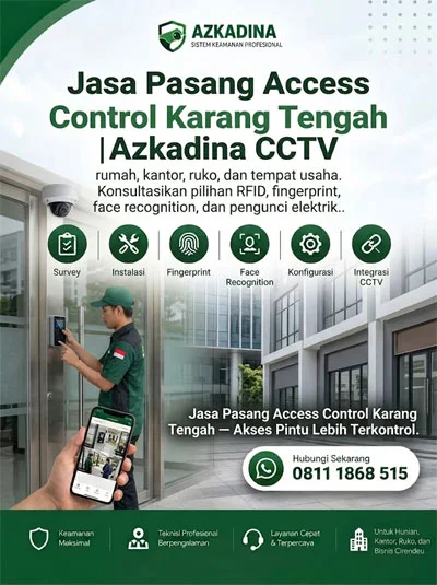 Jasa Pasang Access Control Karang Tengah | Azkadina CCTV