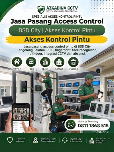 Jasa Pasang Access Control BSD City | Akses Kontrol Pintu