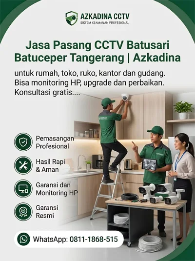 Jasa Pasang CCTV Batusari Batuceper Tangerang | Azkadina