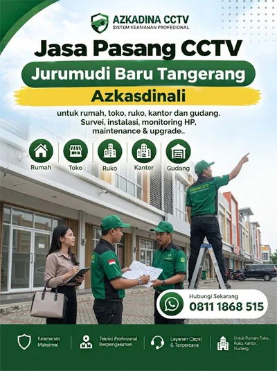 Jasa Pasang CCTV Jurumudi Baru Tangerang | Azkadina