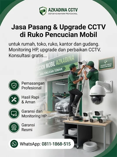 Jasa Pasang CCTV Kebon Besar Batuceper Tangerang | Azkadina