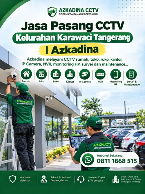 Jasa Pasang CCTV Kelurahan Karawaci Tangerang | Azkadina