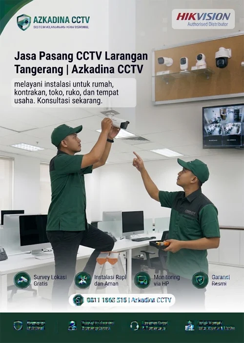 Jasa Pasang CCTV Larangan Tangerang | Azkadina CCTV