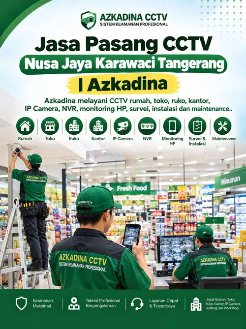 Jasa Pasang CCTV Nusa Jaya Karawaci Tangerang | Azkadina