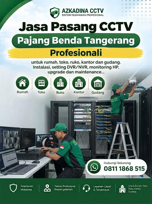 Jasa Pasang CCTV Pajang Benda Tangerang Profesional