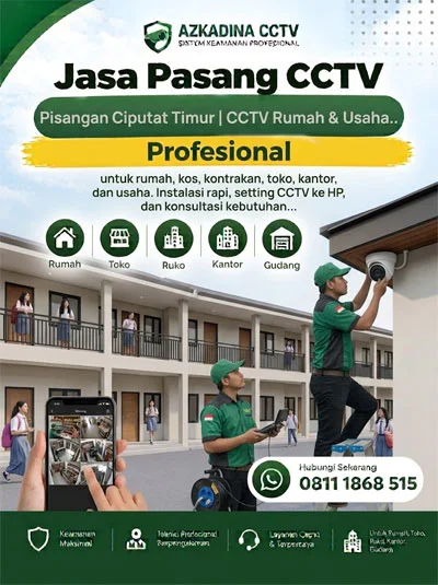 Jasa Pasang CCTV Pisangan Ciputat Timur | CCTV Rumah & Usaha