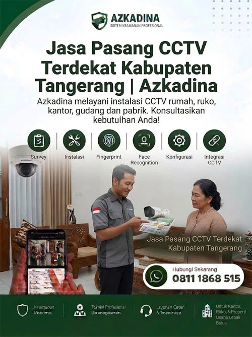 Jasa Pasang CCTV Terdekat Kabupaten Tangerang | Azkadina