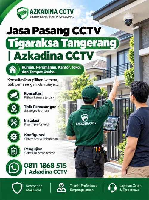 Jasa Pasang CCTV Tigaraksa Tangerang | Azkadina CCTV