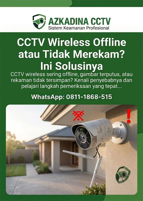 CCTV Wireless Offline atau Tidak Merekam? Ini Solusinya