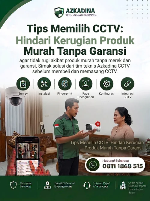 Tips Memilih CCTV: Hindari Kerugian Produk Murah Tanpa Garansi